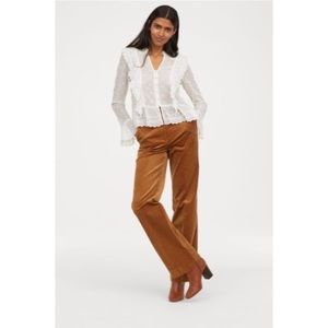 Wide leg CORDUROY PANTS